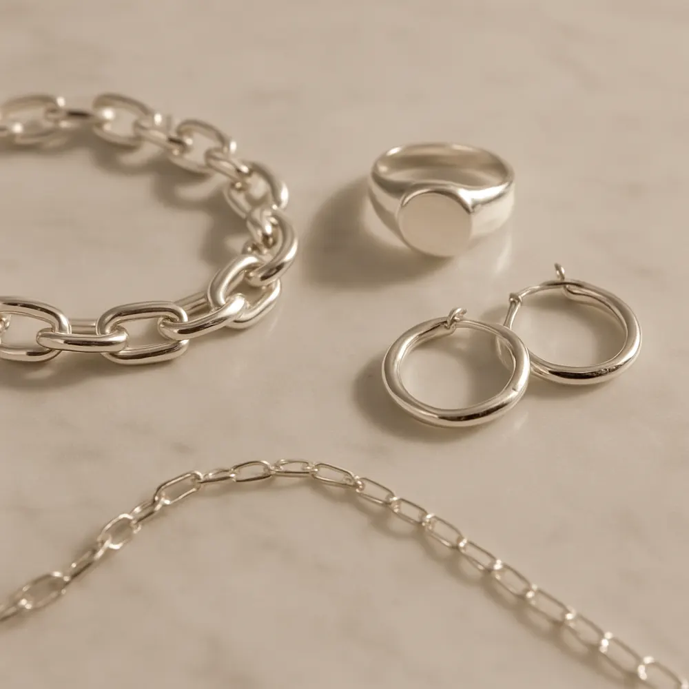 Bijoux en Argent — Éclat lumineux